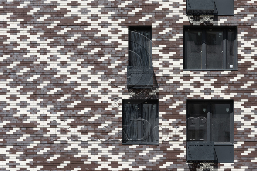 Клинкерная Плитка для Вентилируемых фасадов без расшивки шва ABC 9010 mix 283*85/100*22 мм