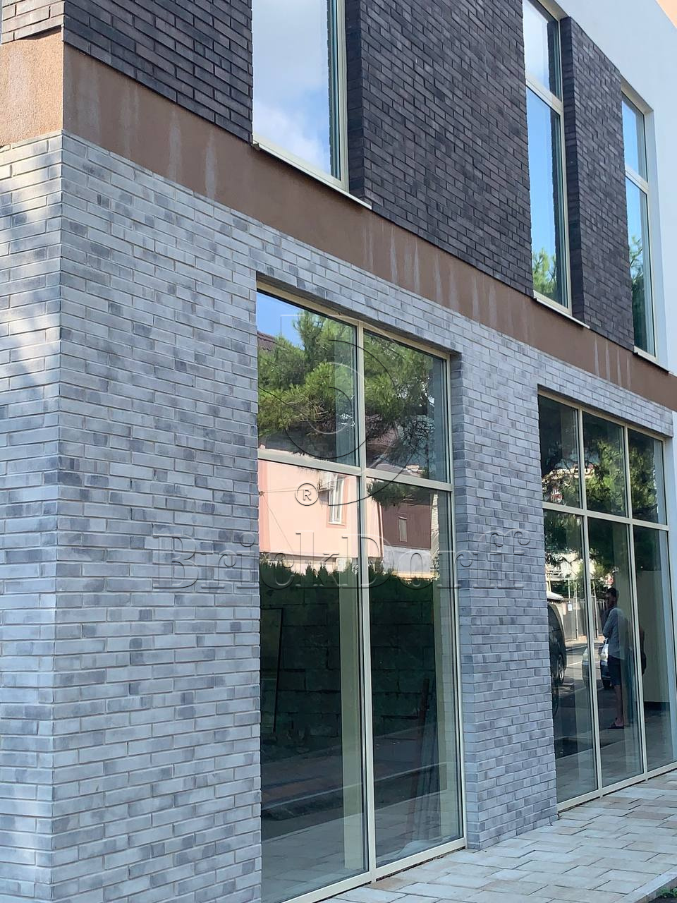 Фасадная ригельная плитка под клинкер Life Brick Римхен 482, 284*51*15 мм