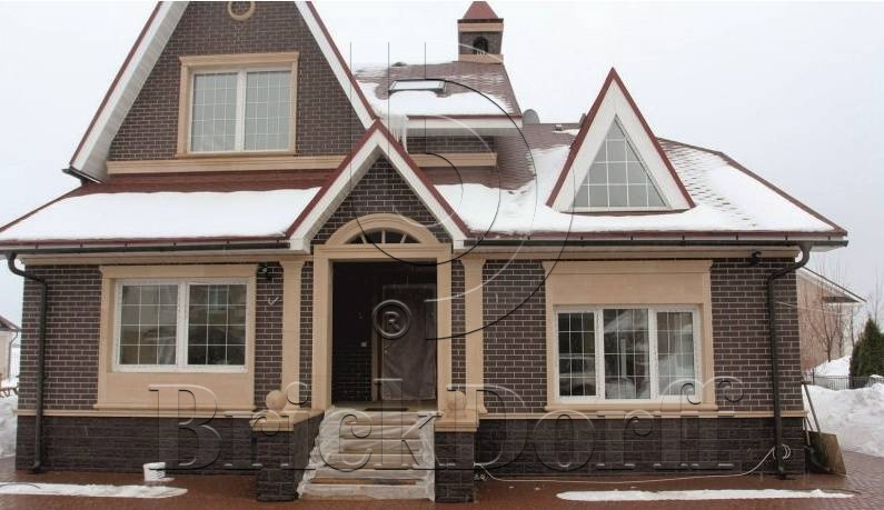 Клинкерная фасадная плитка облицовочная под кирпич Stroeher (Штроер) Keravette Chromatic 210 braun гладкая NF11, 240*71*11 мм