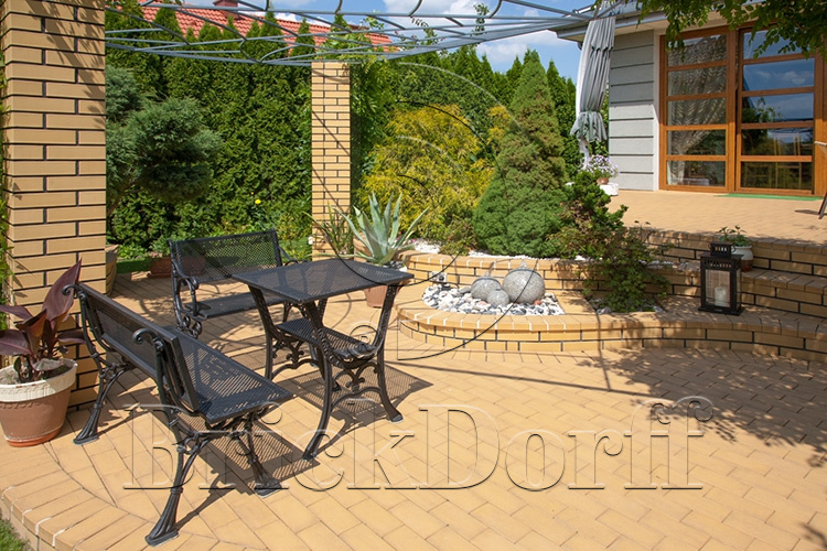 Тротуарная плитка / брусчатка Клинкерная желтая LHL klinker SAHARA 200*100*47 мм