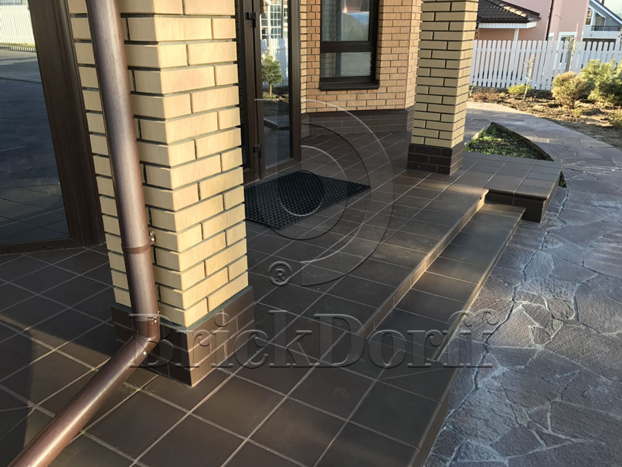 Клинкерная напольная плитка ABC Objekta Braun 240*240*12 мм