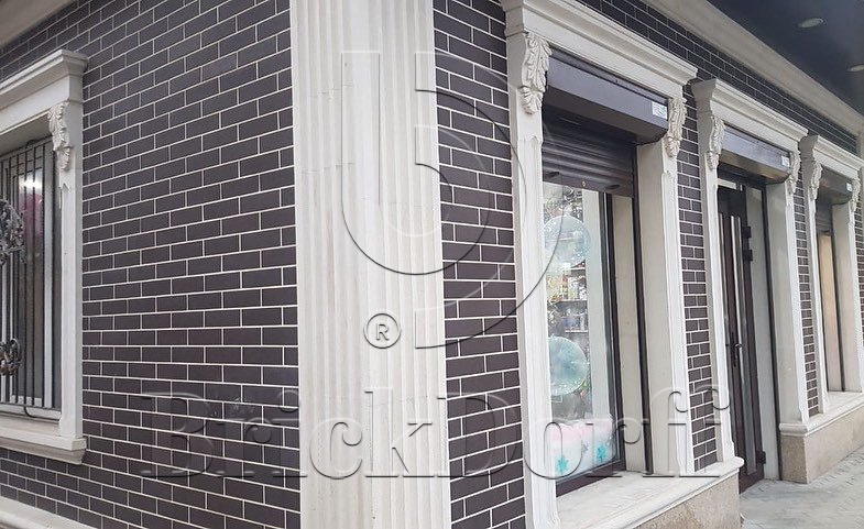 NATURAL BROWN DURO 245X66х7,4 мм Клинкерная фасадная плитка под кирпич облицовочная коричневая