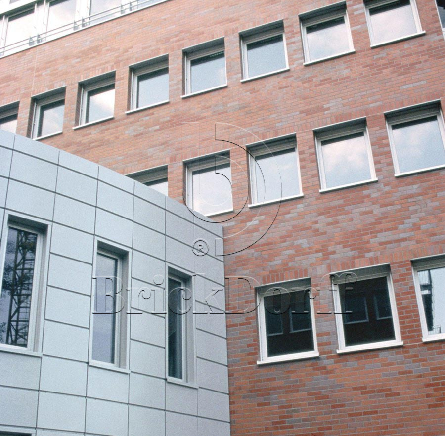 Клинкерная фасадная плитка облицовочная под кирпич Stroeher (Штроер) Keraprotect 415 breda рельефная NF11, 240*71*11 мм