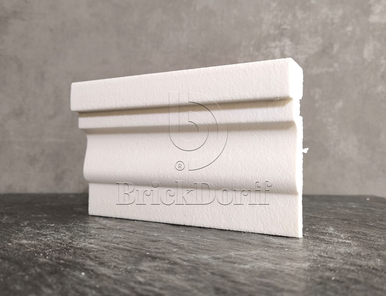 Молдинг для фасада - лепнина, декор из пенополистирола МВ-120/2 120*35*2000 мм