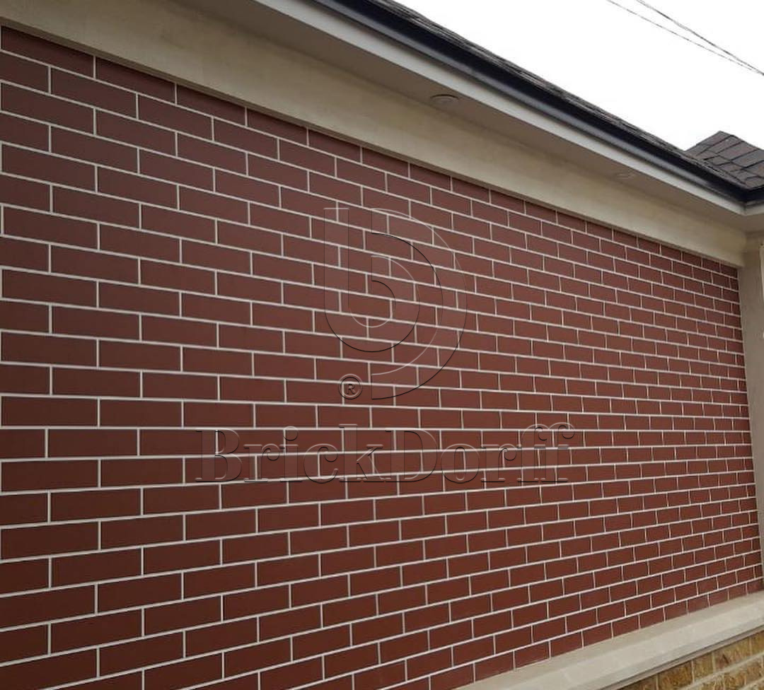 NATURAL ROSA DURO 245X66х7,4 мм Клинкерная фасадная плитка под кирпич облицовочная терракотовая