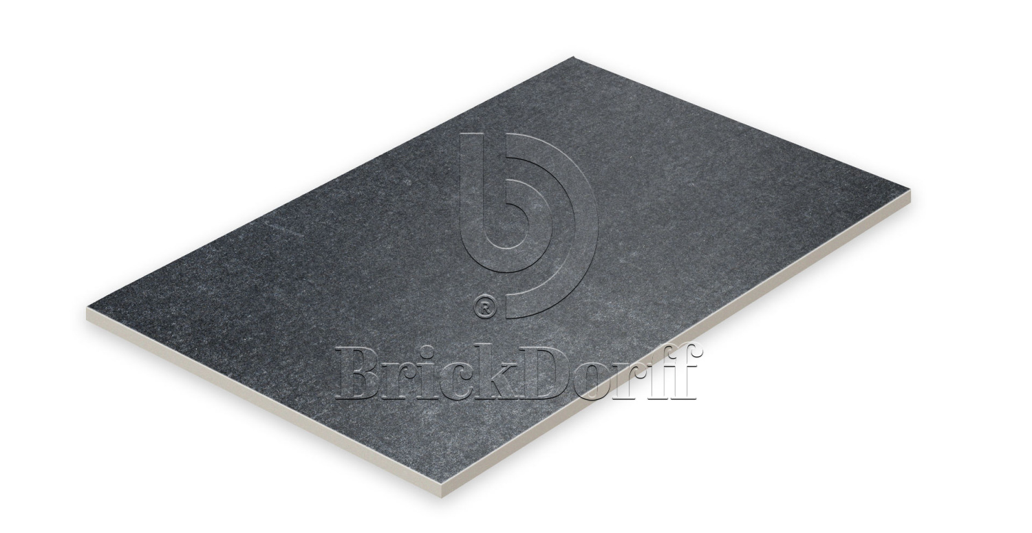 Клинкерная Плитка напольная противоскользящая Stroeher KERAPLATTE AERA T 717 anthra 444*294*10 мм