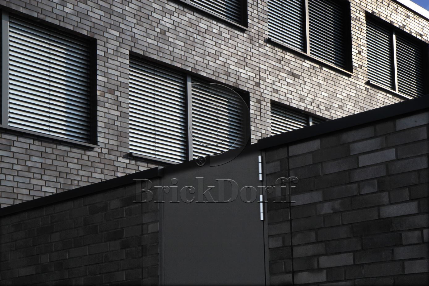 Кирпич облицовочный Клинкерный ABC 954 Hamburg schwarz-blau-bunt glatt NF 240*115*71 мм