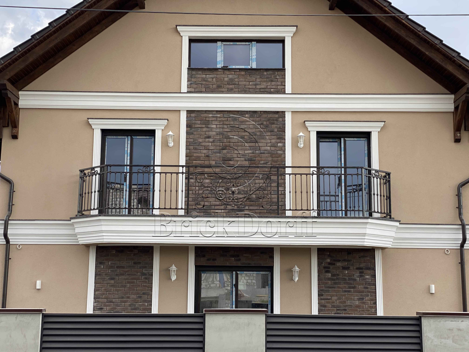 4 Византийский кирпич 225х65х15 мм, декоративный камень для фасада и интерьера Petra