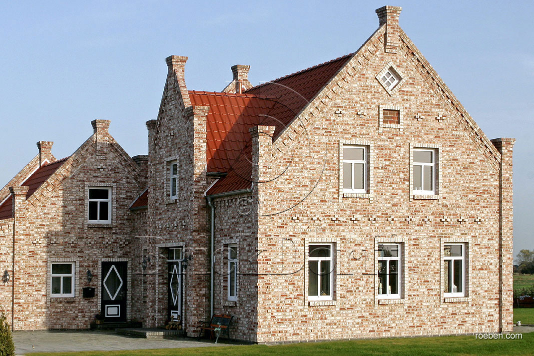 Керамическая черепица рядовая Roben FLANDERNplus красный ангоб