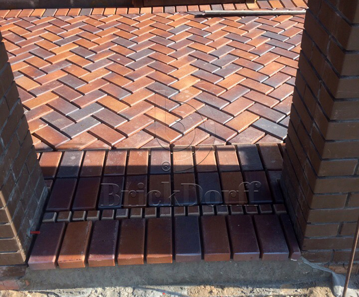 Тротуарная плитка клинкерная ABC Herbstlaub-geflammt (Хербстлауб-гефламмт), 200*100*20 мм