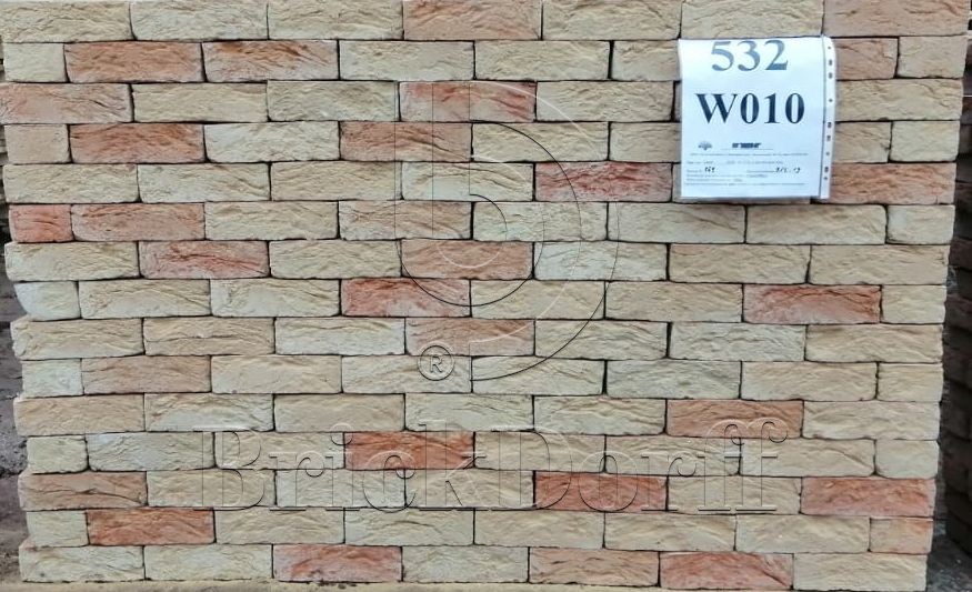 Донские Зори Рождествено w010 215*102*65 мм, Кирпич ручной формовки полнотелый, облицовочный