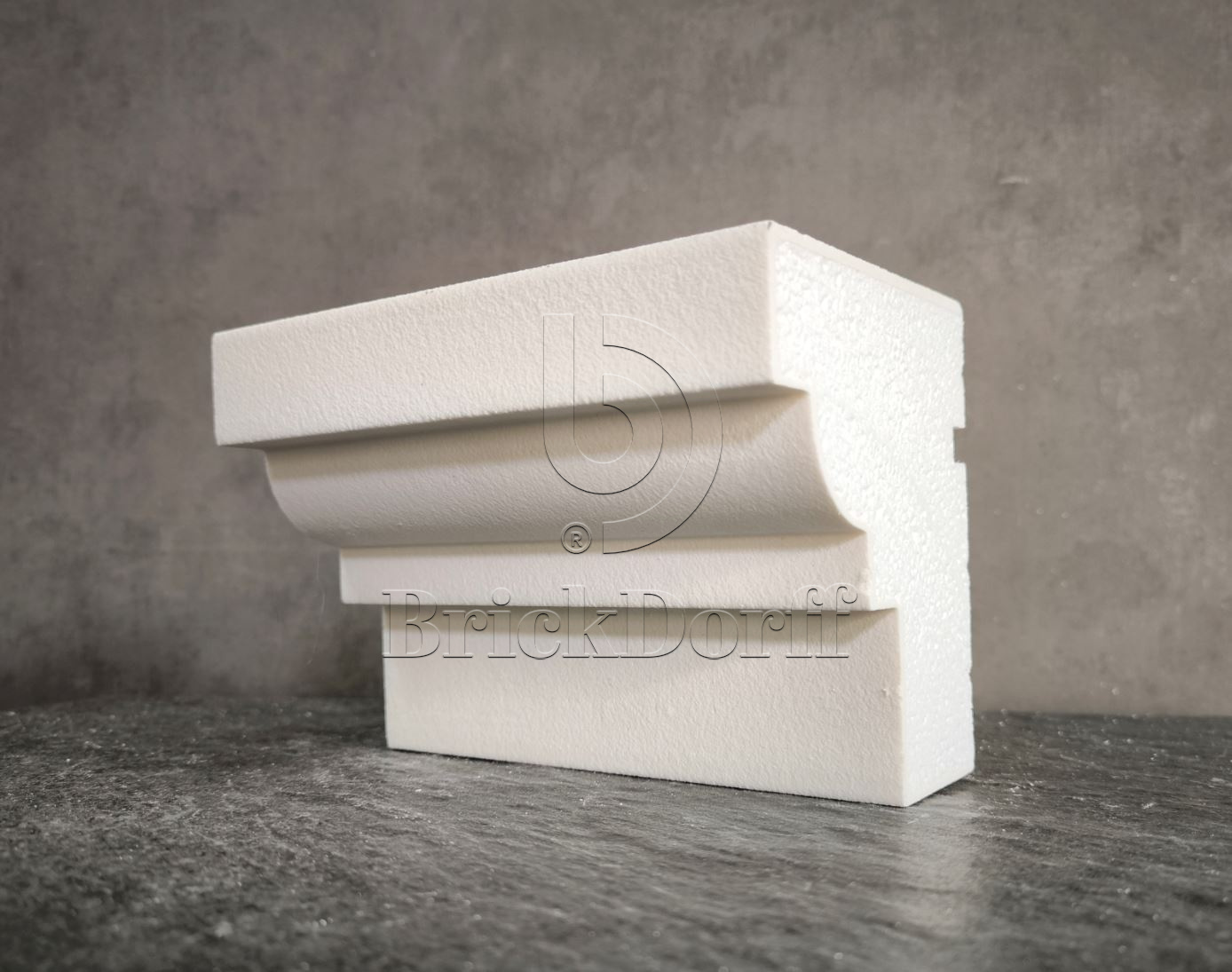 КАРНИЗ для Фасада и Интерьера - лепнина, декор из пенополистирола КВ-140/1 140*120*2000 мм