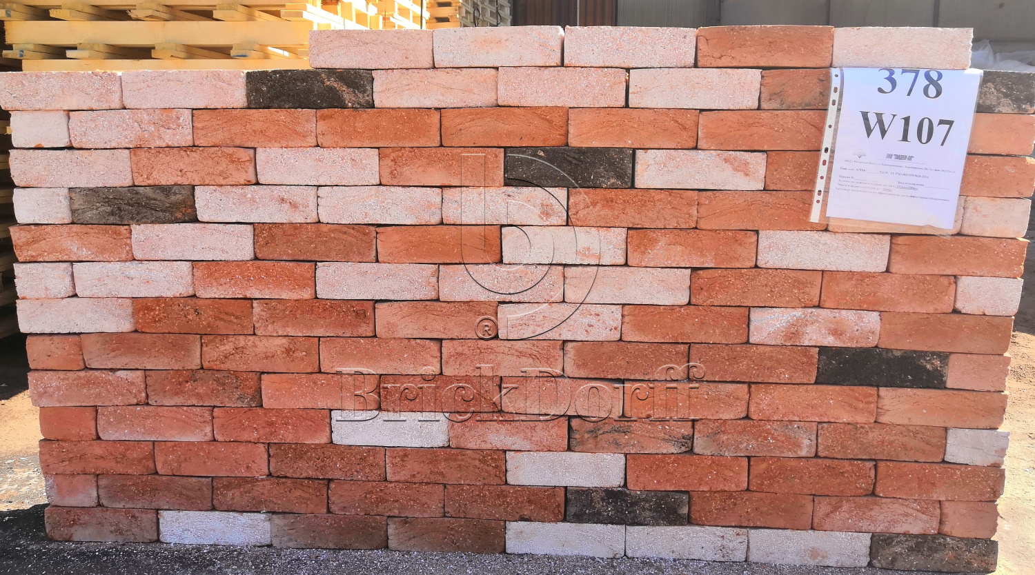 Донские Зори Любаново w107 215*102*65 мм, Кирпич ручной формовки полнотелый, облицовочный