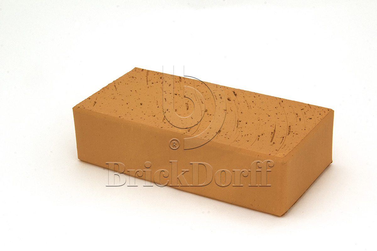 Клинкерная тротуарная плитка - брусчатка Lode DZINTRA  темно-желтый 200х100х52 мм