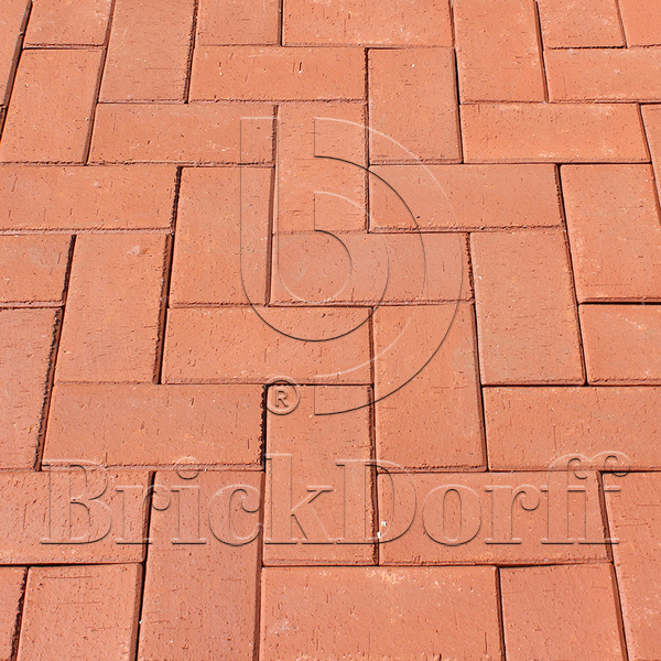 Тротуарная плитка / брусчатка Клинкерная ЛСР (RAUF Design) красный "Лондон" 200*100*50 мм
