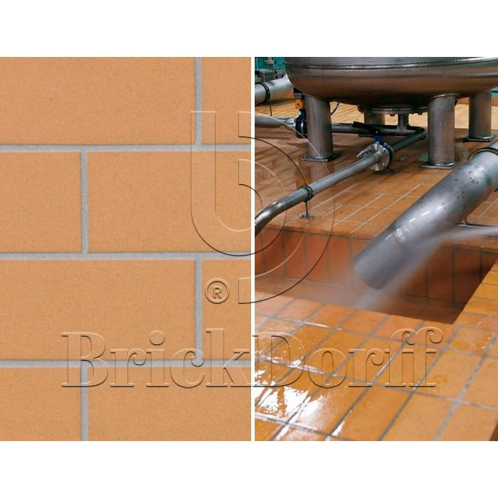 Кислотоупорная Клинкерная напольная плитка для промышленных помещений ABC Objekta Sandgelb 240*240*12 мм