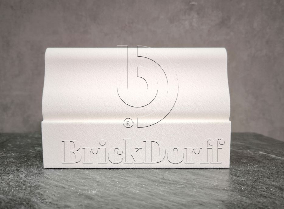 МОЛДИНГ цокольный для Фасада и Интерьера - лепнина, декор из пенополистирола ЦВ-130/1 130*35*2000 мм