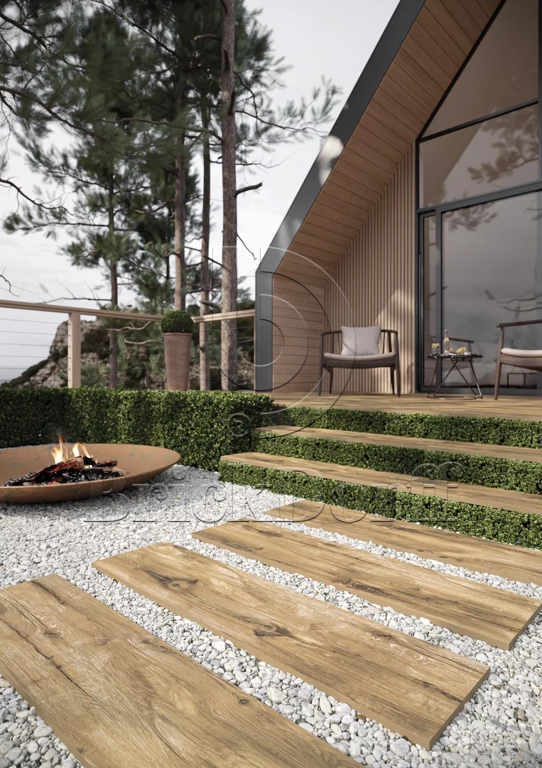 Rustland Naturale Gres 295*1195*20 мм тротуарная плитка уличная, противоскользящая, керамогранитная Paradyz