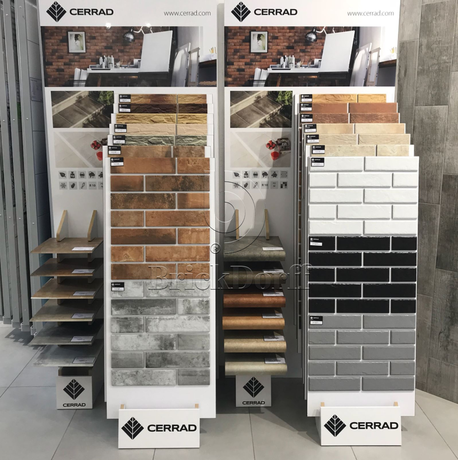 Фасадная и Интерьерная клинкерная плитка под кирпич Cerrad Foggia gris 245*65*8 мм