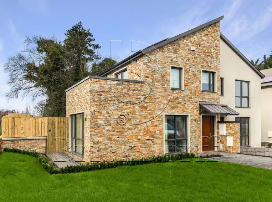 Камень грубый кварцит бежевый 550*200*20\40 мм, натуральный камень для фасада и интерьера BD