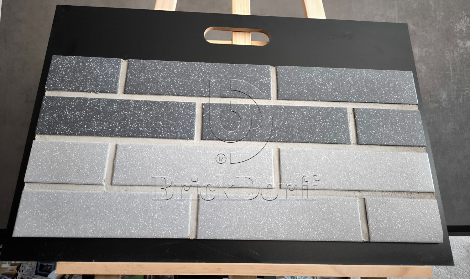 Мичиган-1 серая клинкерная фасадная плитка под кирпич 245*65*7 мм, керамин