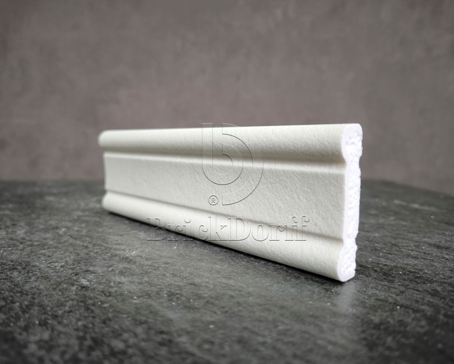 Молдинг для фасада - лепнина, декор из пенополистирола МВ-60/3 60*15*2000 мм