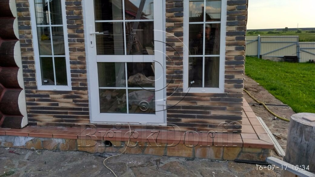 RIEGEL 50 451-gold-braun, 490*40*14мм Stroeher Клинкерная фасадная плитка под кирпич ригельная Langformat