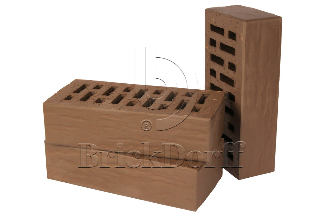 Lode VECAIS BRUNIS ретро, 250*120*65 мм, Печной Кирпич керамический пустотелый, коричневый