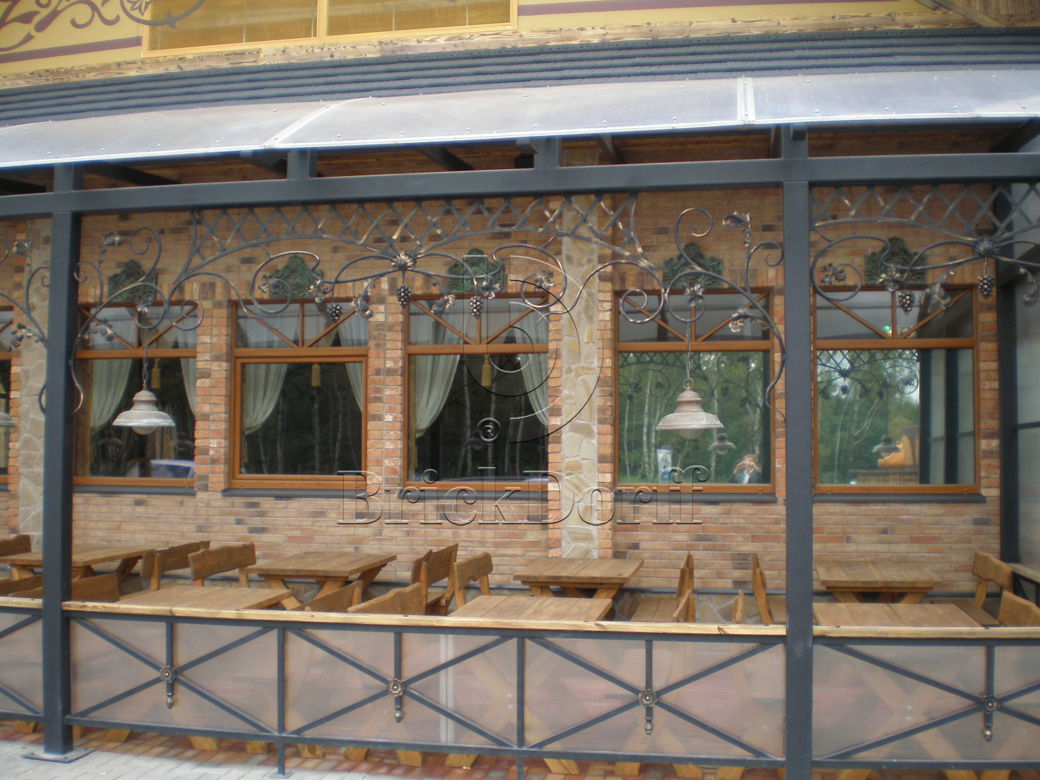 Клинкерная фасадная плитка облицовочная под кирпич Stroeher (Штроер) Zeitlos 357 backstein рельефная, 400*35*14 мм