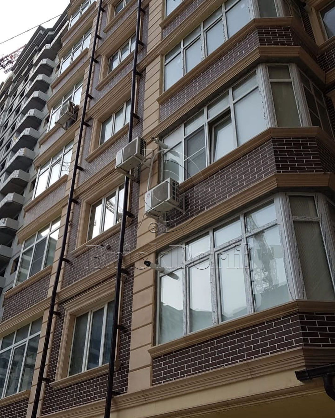 NATURAL BROWN 245X66х7,4 мм Клинкерная фасадная плитка под кирпич облицовочная коричневая