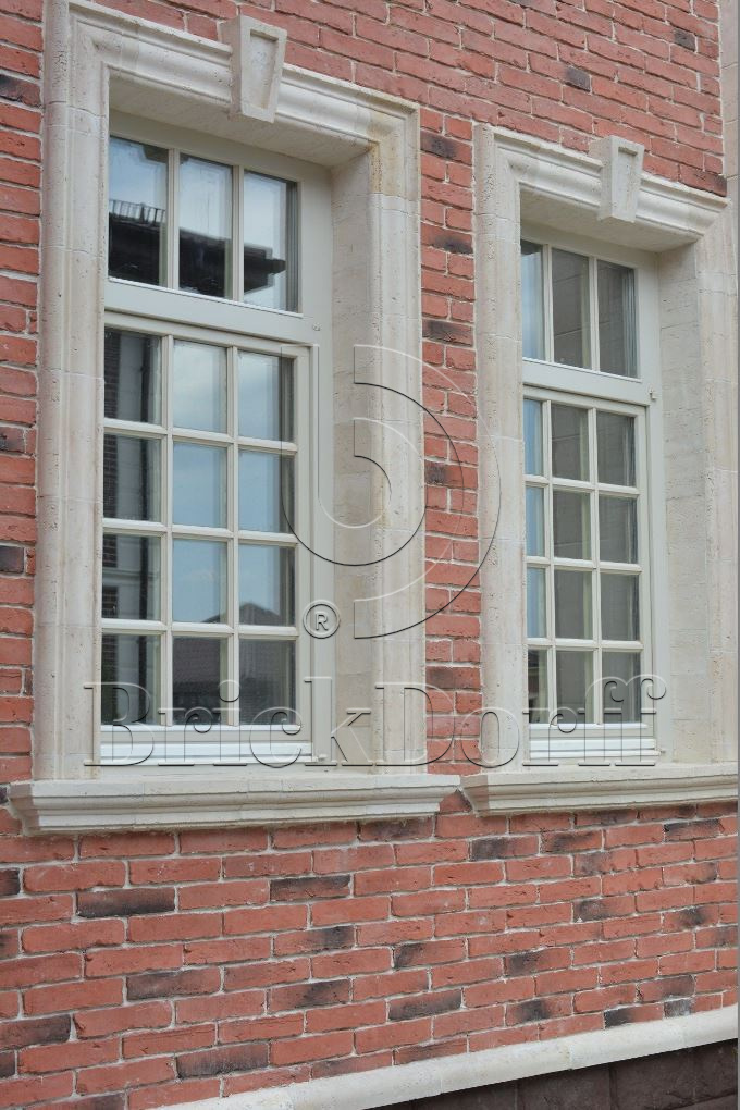 Фасадная облицовочная декоративная плитка травертин-касса 01