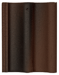 Натуральная цементно-песчаная черепица рядовая Antik коричневый 85, Осенний лист Kriastak Baltic tile