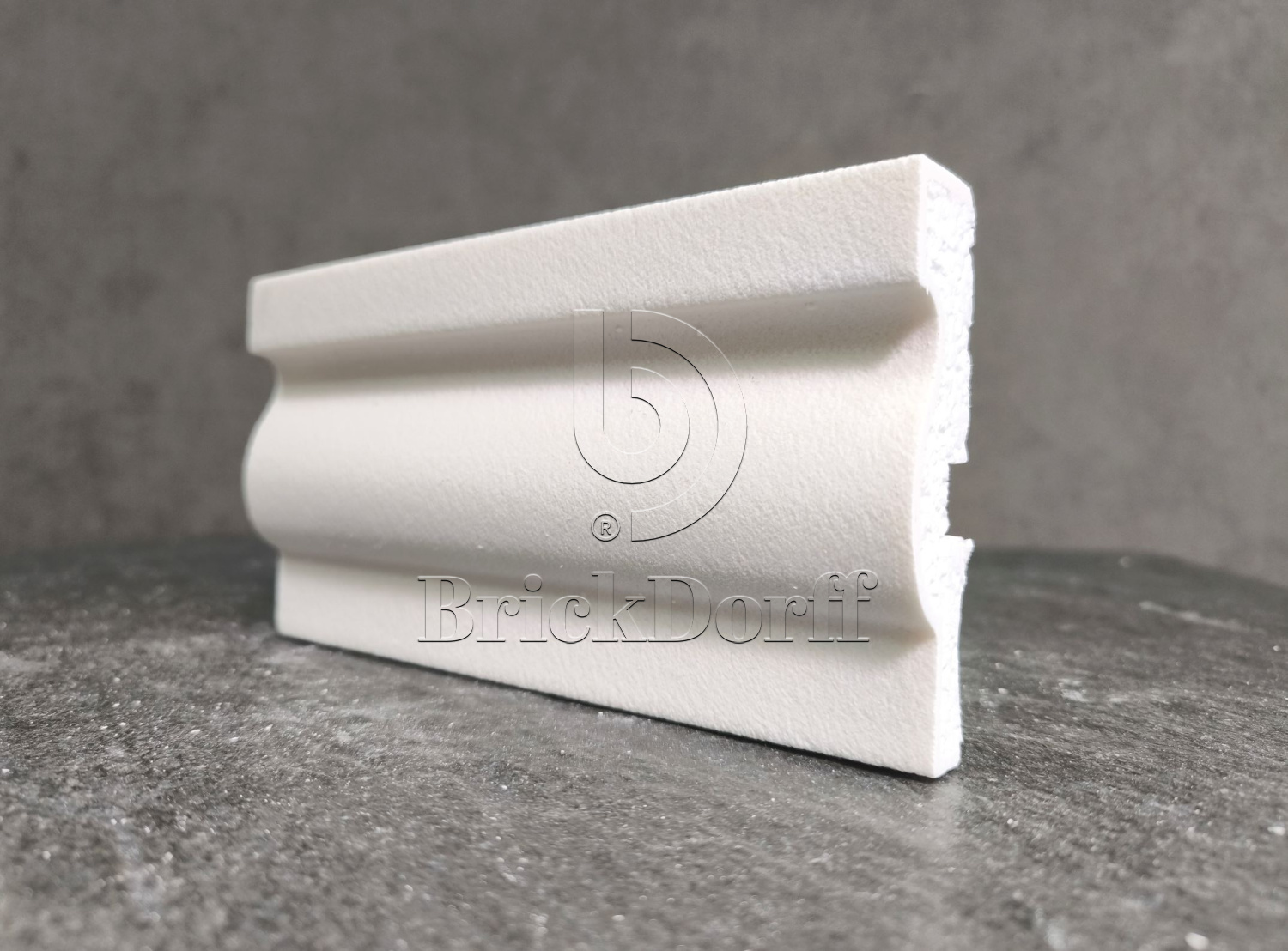 Молдинг для фасада - лепнина, декор из пенополистирола МВ-100/1 (МС-107) 100*25*2000 мм