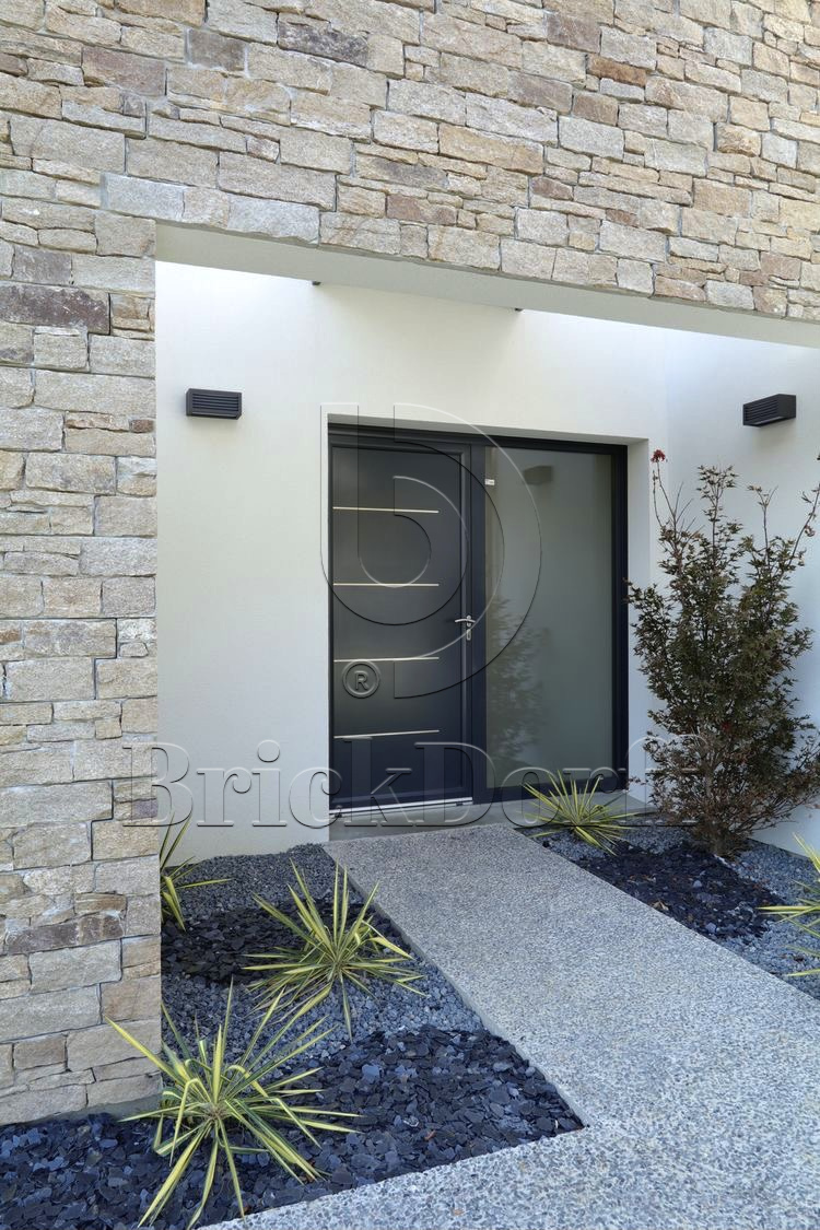 Камень грубый кварцит серо-бежевый 550*200*20\40 мм, натуральный камень для фасада и интерьера BD