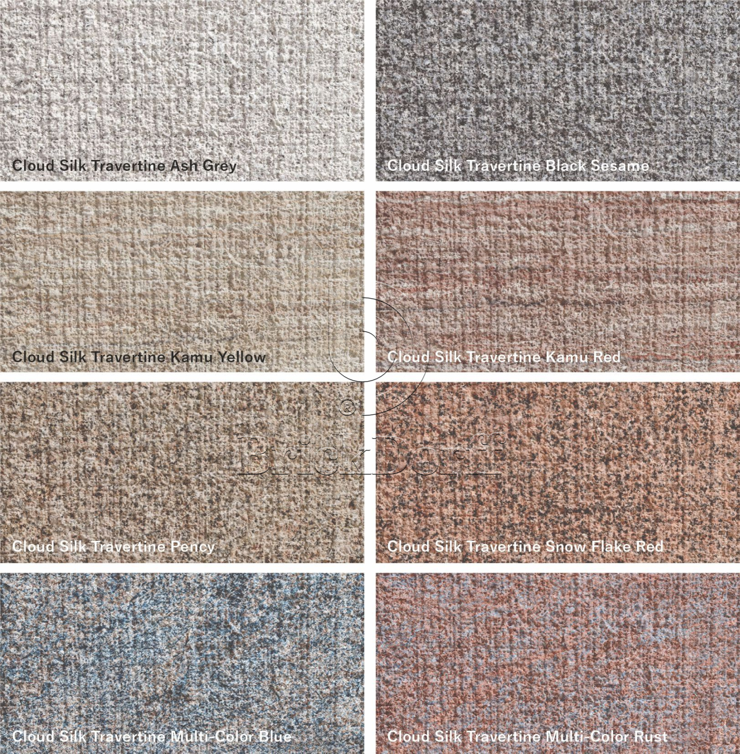 Cloud Silk Travertine Snow Flack Red (красно-бежевый травертин с эффектом лёгких снежных прожилок) — гибкий камень 1200×600 мм