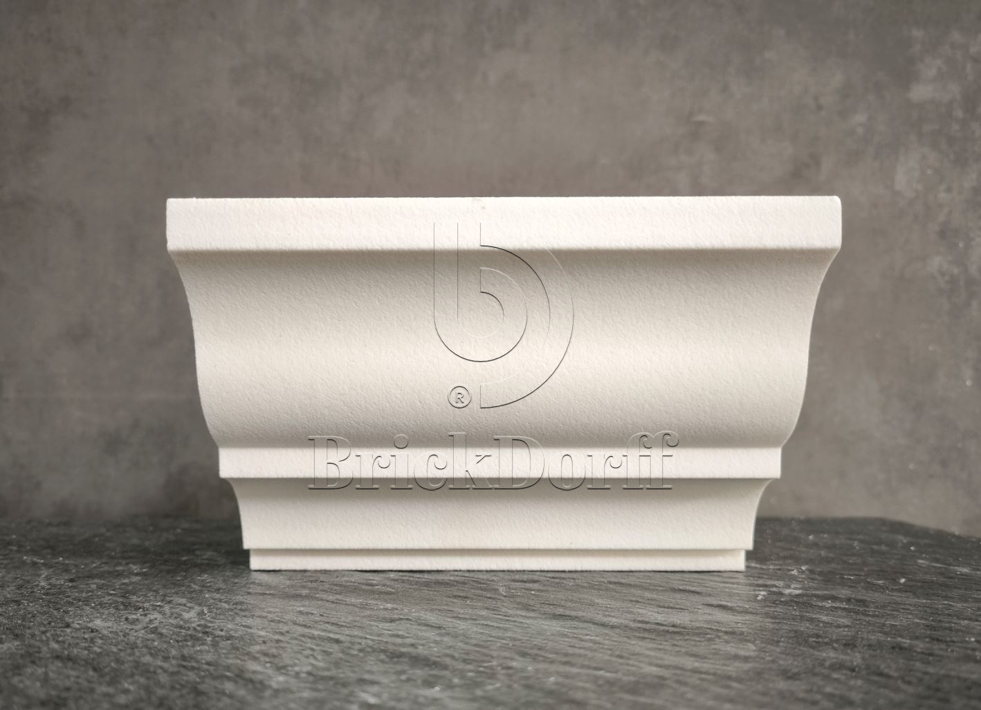 КАРНИЗ для Фасада и Интерьера - лепнина, декор из пенополистирола КВ-126/1 126*122*2000 мм