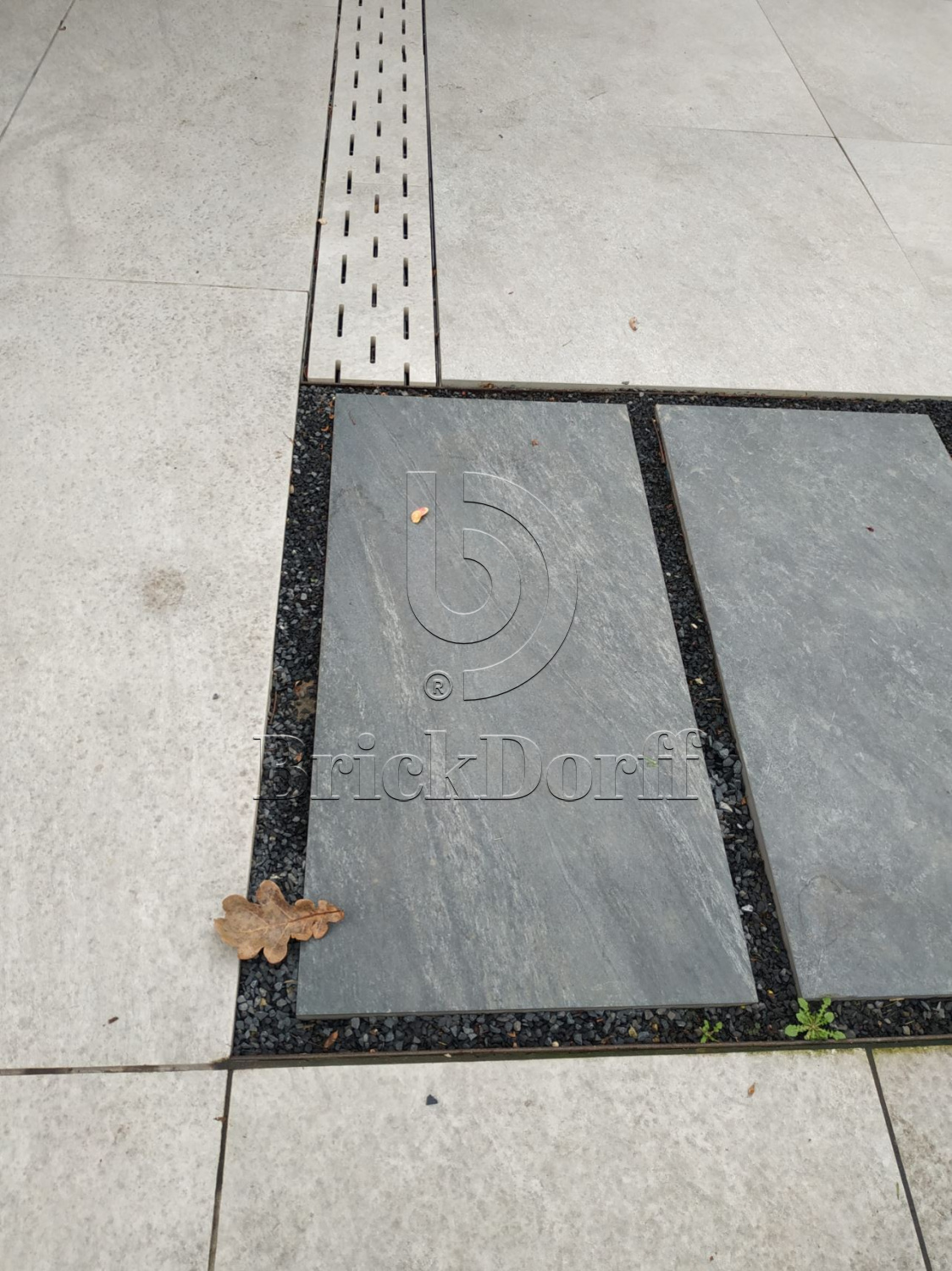 Тротуарная плитка Серая. Cliff Grigio 60 LASTRA 20mm / Клиф Гриджио 60 Ластра 20 мм 600х600х20мм