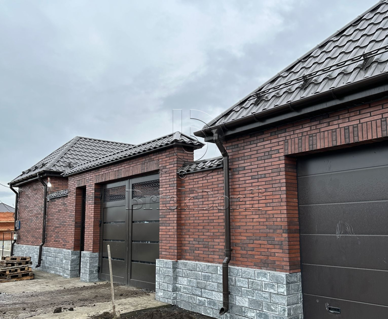 Фасадная ригельная плитка под клинкер Life Brick Римхен 370, 284*51*15 мм