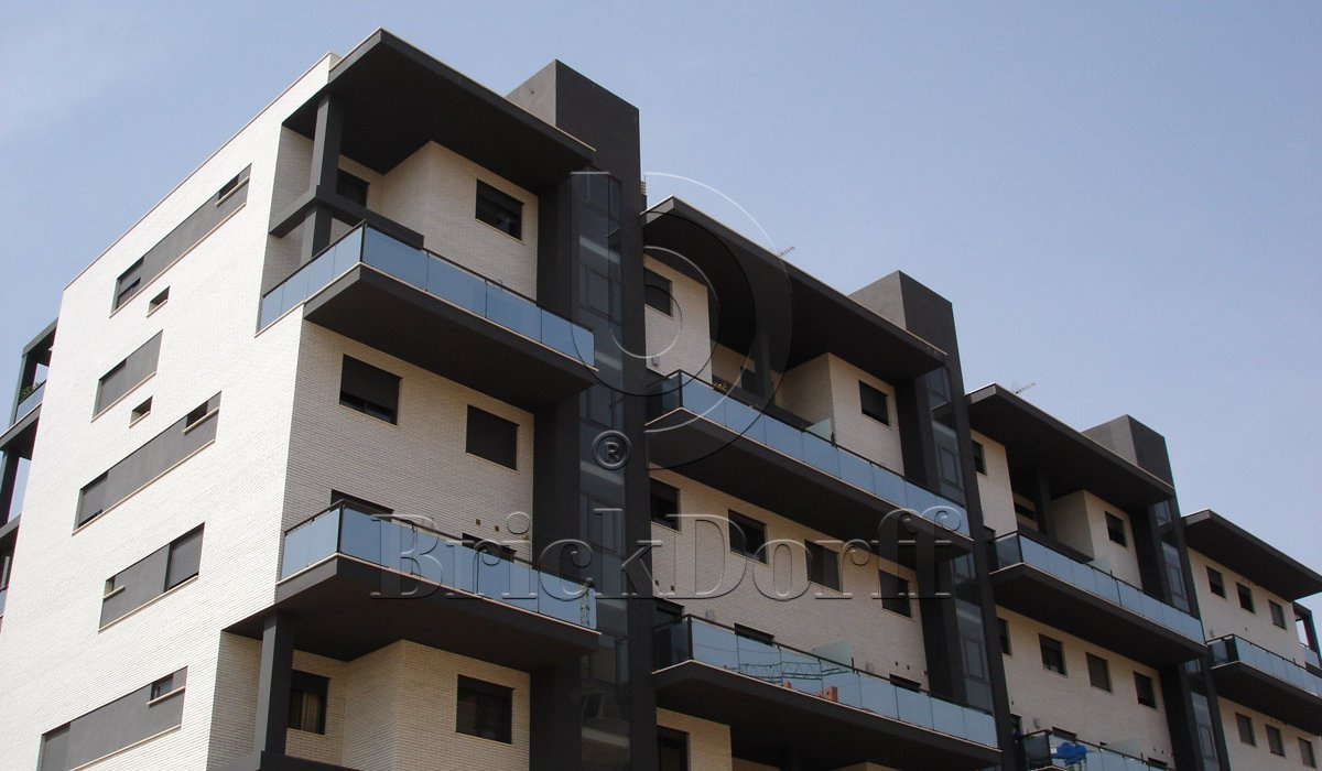 Глазурованная клинкерная фасадная плитка под кирпич ABC Weiss 300 белая, 240*115*10 мм