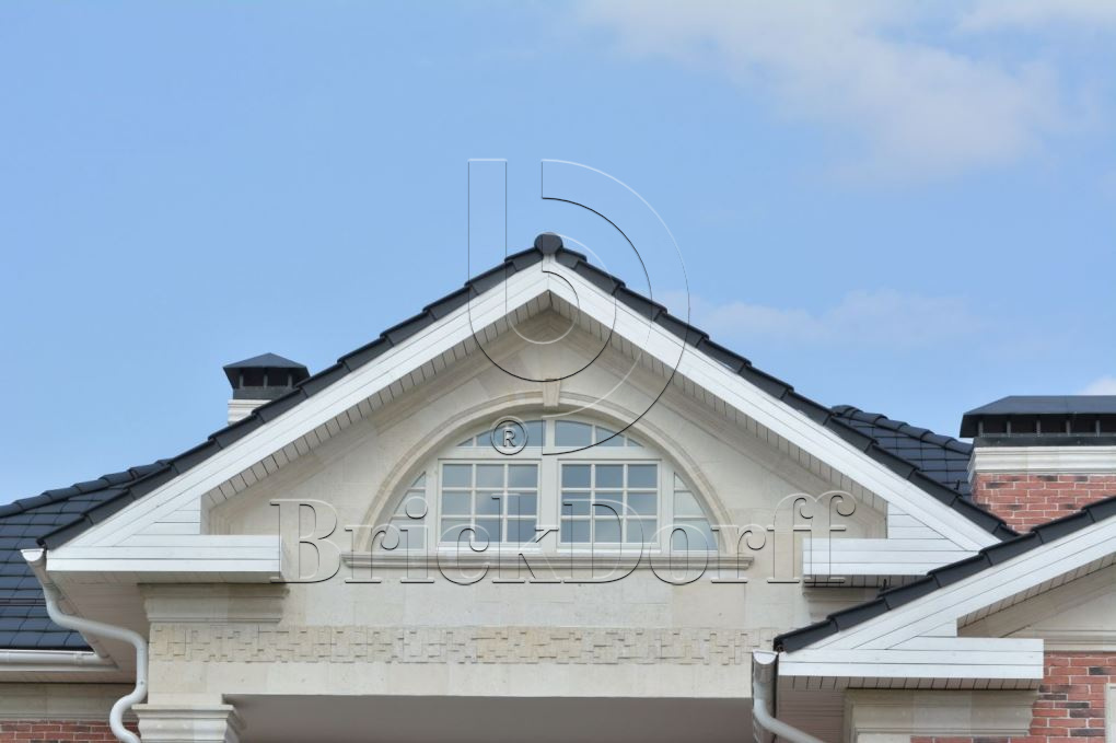 Фасадная облицовочная декоративная плитка травертин-касса 01