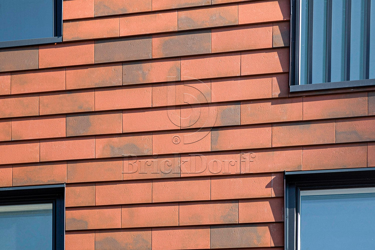 Tempio Rustikotta RED FLAMED 200x400x14мм Дранка керамическая плитка для навесного вент Фасада и Кровли