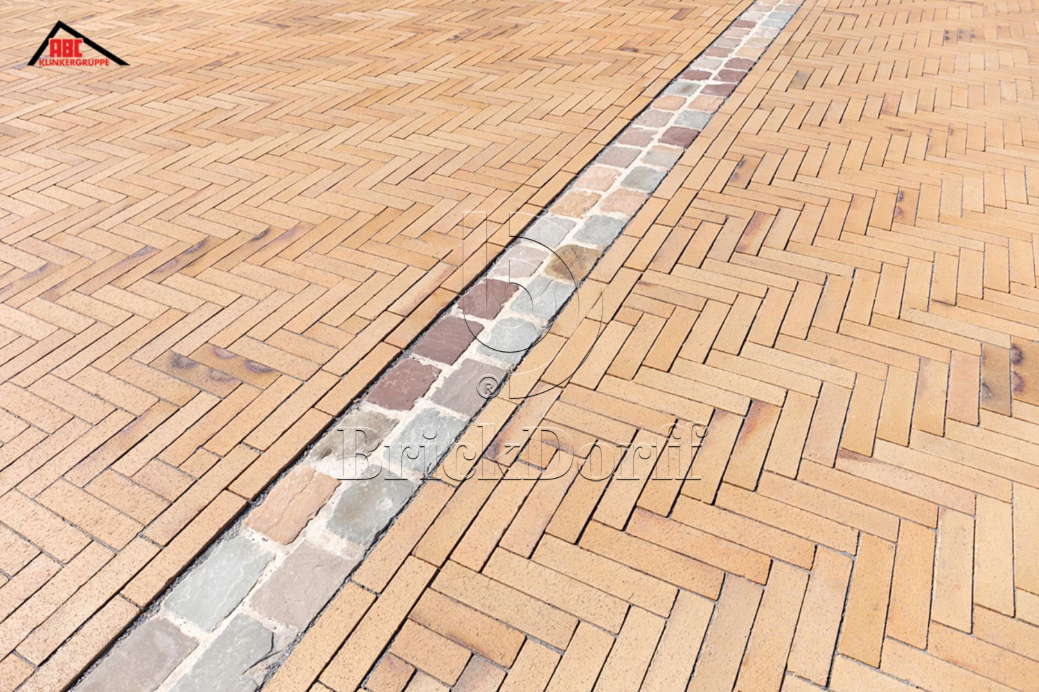 Тротуарная плитка / брусчатка Клинкерная ABC Antik gelb kohlebrand (Антик гелб кохлебранд), 200*100*52 мм