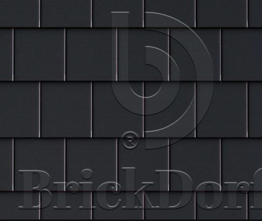 Натуральная цементно-песчаная черепица плоская рядовая Platt Classic Антрацит, Kriastak Baltic tile