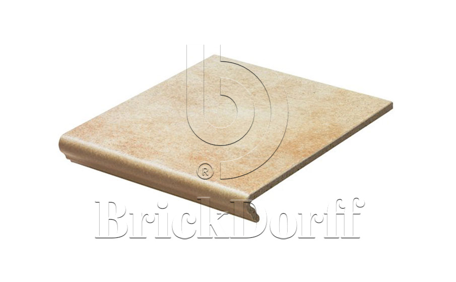 Клинкерная ступень флорентинер противоскользящая плитка  EURAMIC CADRA 520 sare 340*294*10 мм