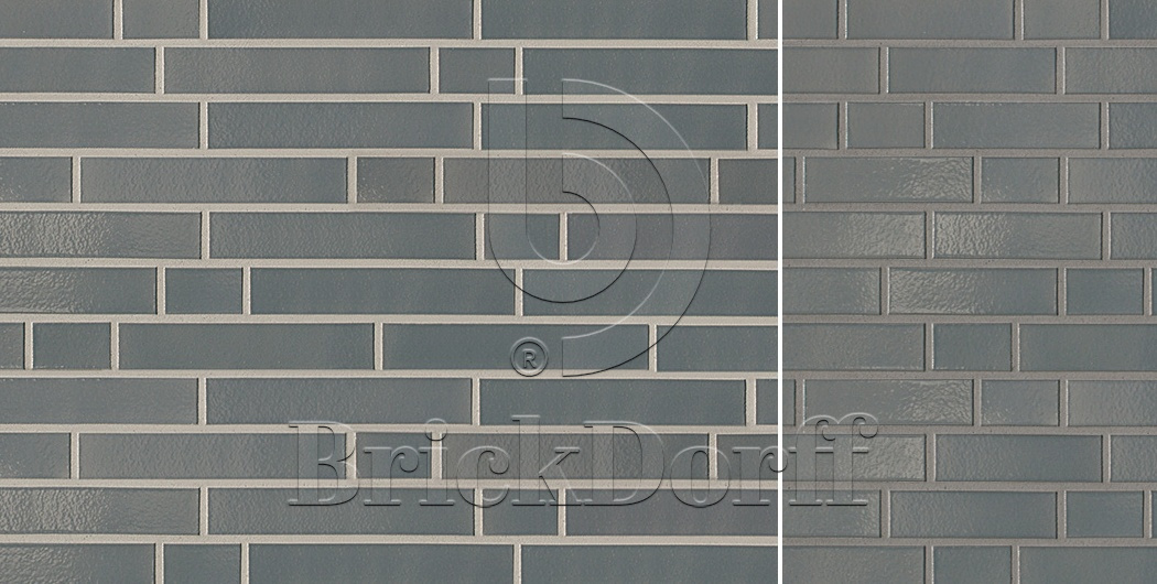 Глазурованная клинкерная фасадная плитка под кирпич ABC Dunkelgrau 380 серая, 240*52*10 мм