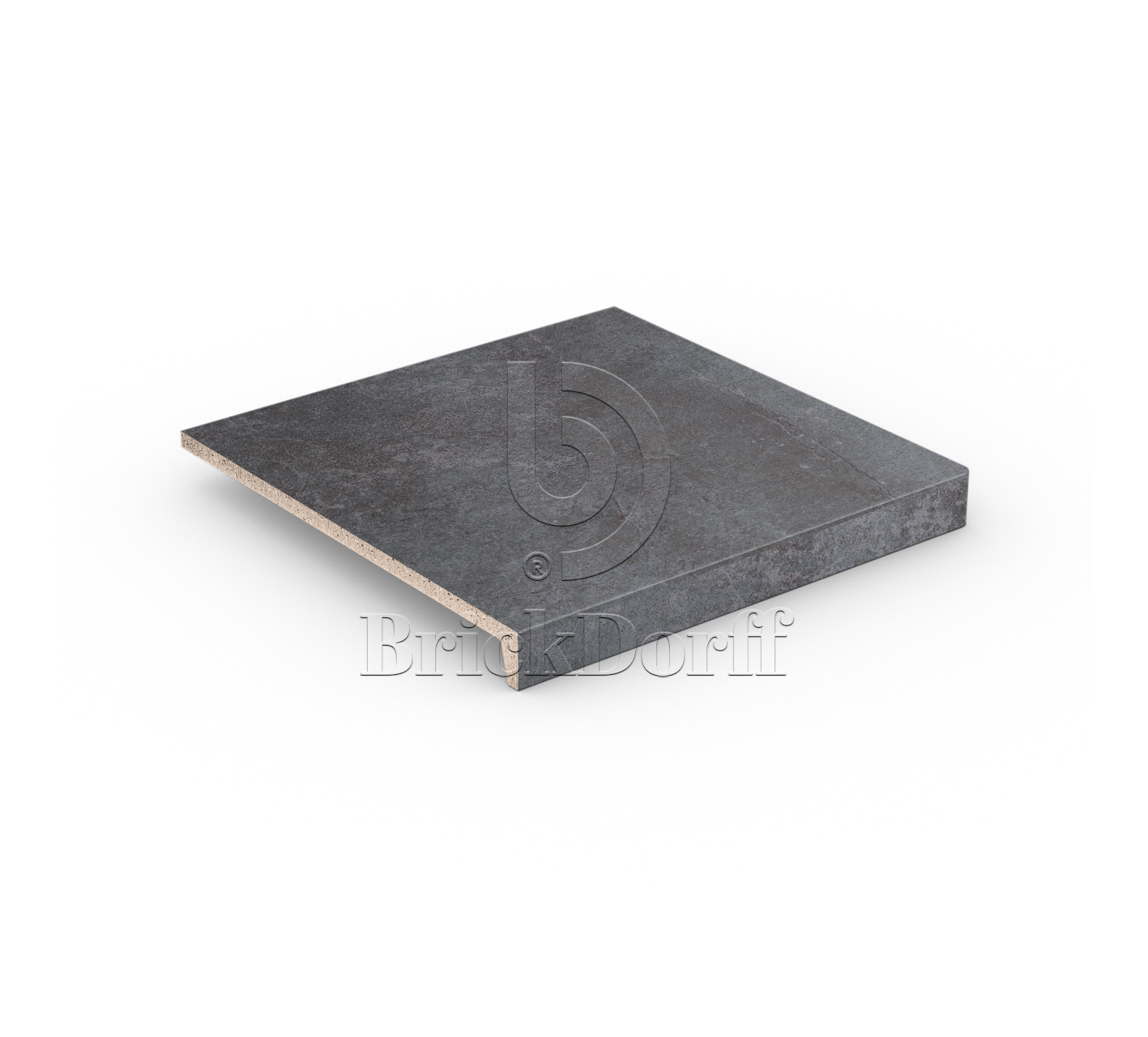 Клинкерная Ступень лофт противоскользящая плитка Stroeher KERAPLATTE AERA X 710 crio 294*340*35*11 мм