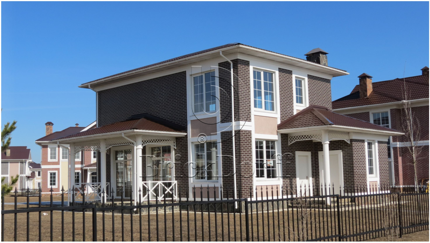 Фасадная Термопанель из пенополистирола ППС 60 мм с клинкерной плиткой Antik Mangan 240*71*8 мм