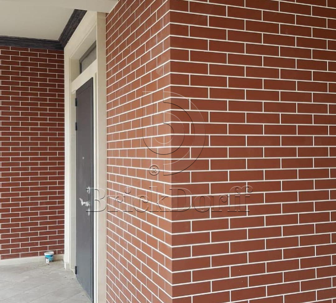 NATURAL ROSA DURO 245X66х7,4 мм Клинкерная фасадная плитка под кирпич облицовочная терракотовая