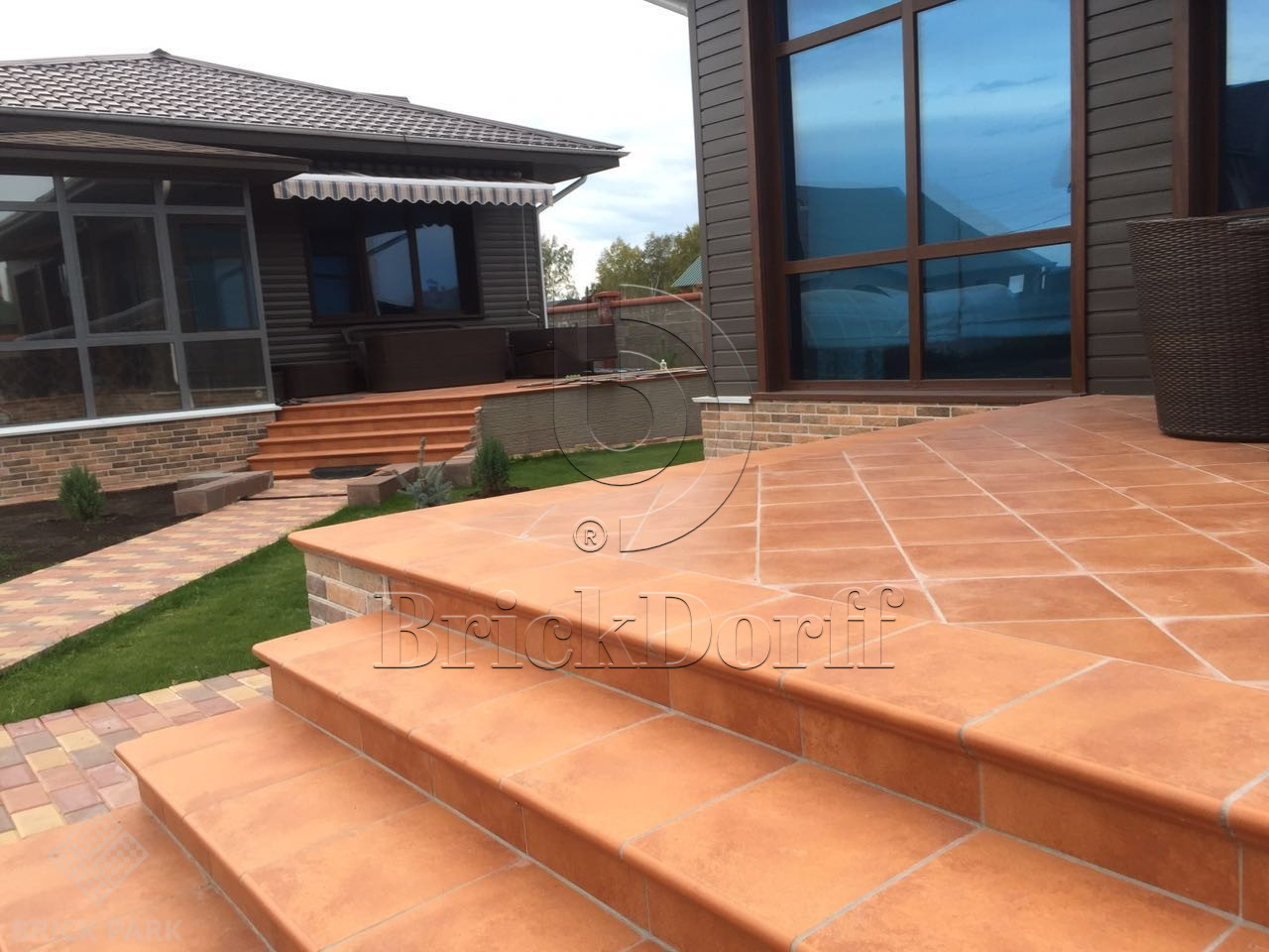 Клинкерная Плитка напольная противоскользящая EURAMIC CADRA 524 male 294*294*8 мм