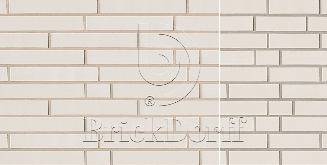 Глазурованная клинкерная фасадная плитка под кирпич ABC Weiss 300 белая, 240*115*10 мм